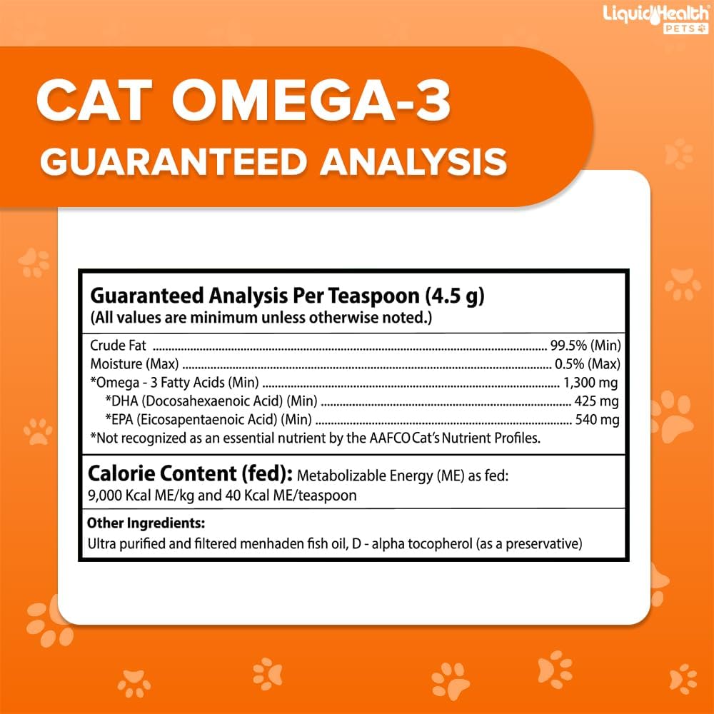 Close up of liquid dispenser cap of Liquid Health Pets cat omega 3 bottle