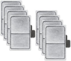 HiTauing 8 Pack EF-S Filter Cartridges front view showing the multi-layer filtration mesh.