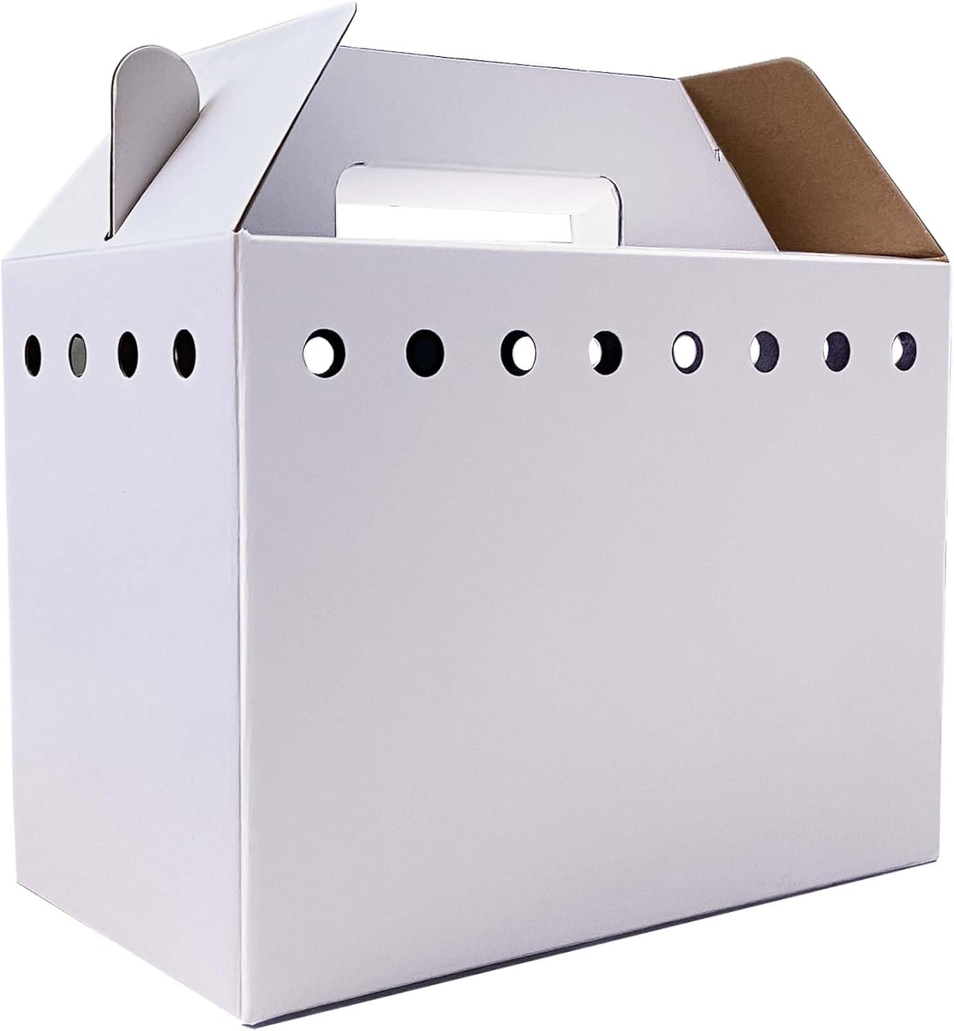 Cardboard Pet Carriers for Small Animals, Hamsters, Gerbils, Birds, Reptiles, Not for Cats or Dogs, Disposable Cardboard Pet Carrier 12 Pack - Image 1
