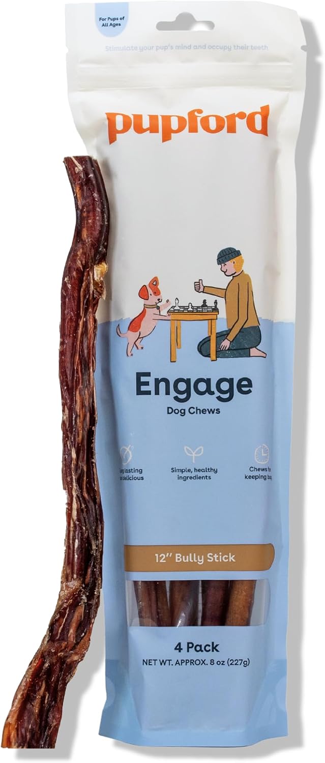 Pupford Thick Bully Sticks for Dogs & Puppies, Smoked for Improved Smell, Natural, Long-Lasting, Single Ingredient Chews for Small & Medium Breeds (6", 4 Count) - Image 10