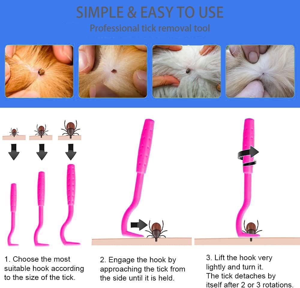 Stainless steel flea comb for dogs and cats