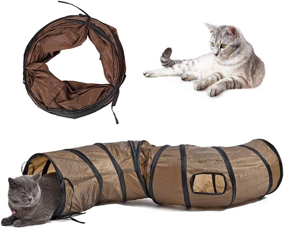 Full length display of the Andiker indoor cat and rabbit tunnel