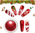 Bishengyf red chrome nail powder front view container