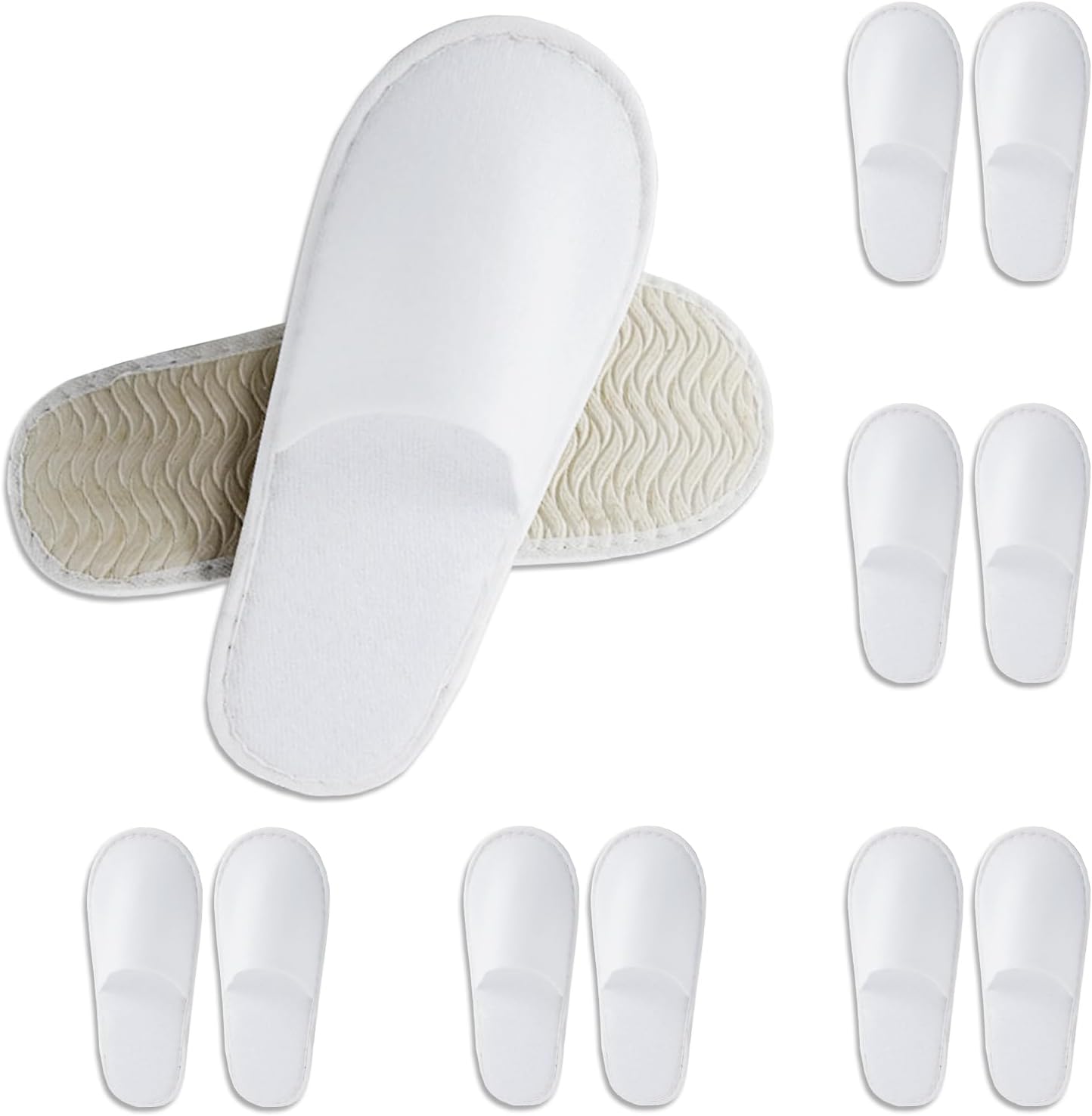 CarryEpic disposable guest slippers front view