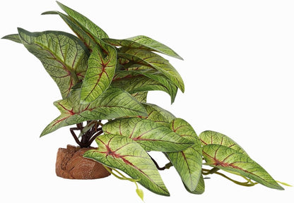 Reptile Plants for Terrarium, Ball Python Tank Decor Accessories fit Bearded Dragon Crested Leopard Gecko Lizard Chameleon Snake Frog Tortoise Hermit Crab - Fake Monstera - Image 9