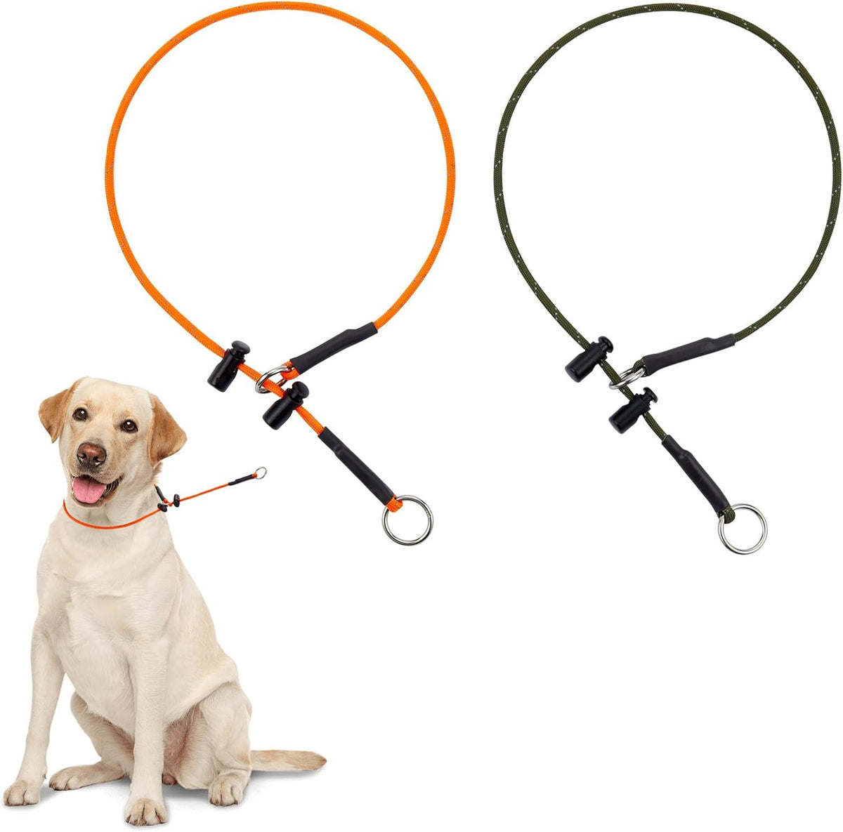 Imported FURSDOLY durable outdoor canine training slip lead laid flat on surface