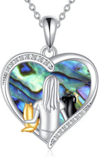 KZX Cat/Dog/Phoenix/Eagle/Whale/Shark/Puffin/Starfish/Chicken/Butterfly/Owl/Bee/Frog/Seahorse Necklace Sterling Silver Animal Pendant Jewelry Gift for Women - Image 9