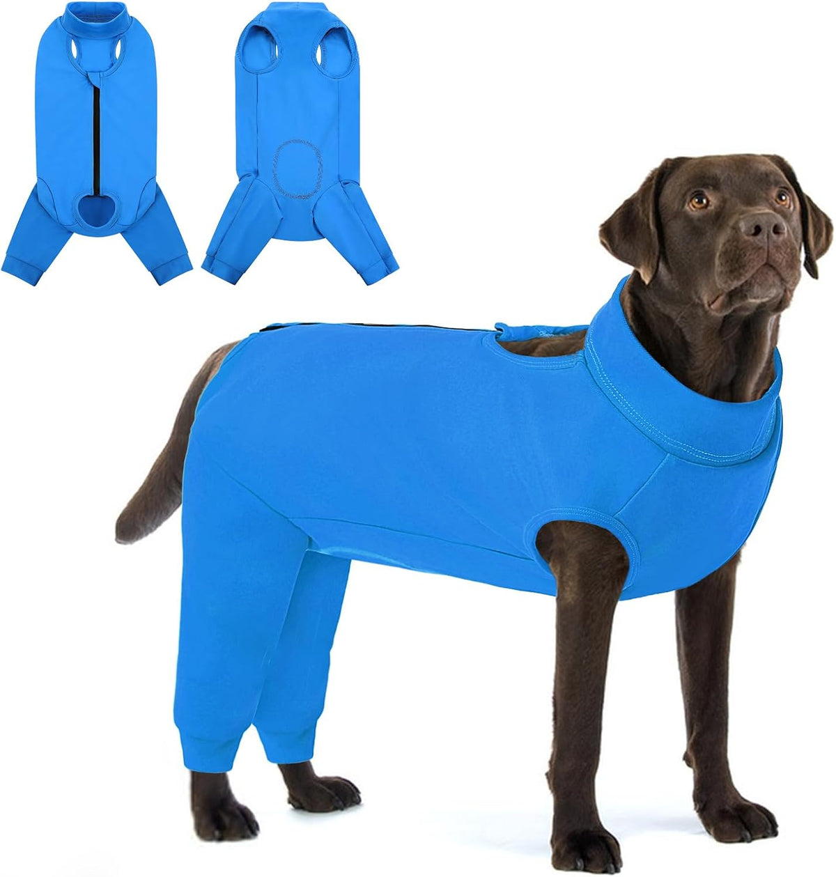 KOESON Dog Recovery Suit Hind Leg, Recovery Sleeve for Female Male Dogs, Pet Leg Sleeve to Stop Licking, Pet Rear Leg Wound Cover, Dog Spay Onesie for Wound Heal Care - Image 9