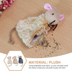 Plush cat teething toys in random colors for kitten boredom relief