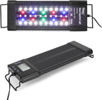 Hygger freshwater fish tank light glowing with sunrise and sunset effect
