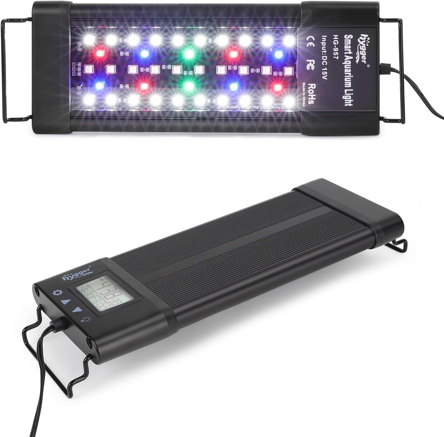 Hygger aquarium light box and included components