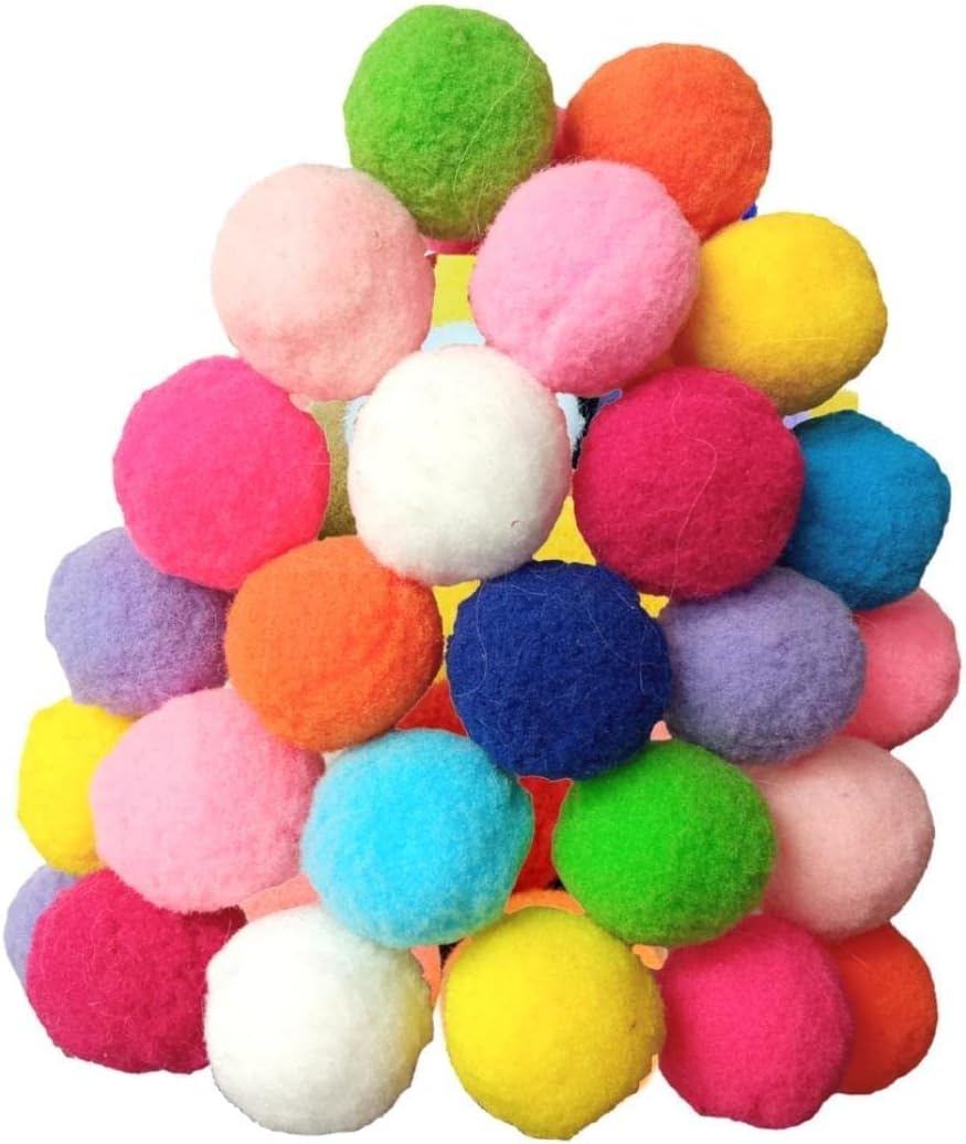 Close up view of the durable plush fabric texture of Shizhoo kitten play balls.