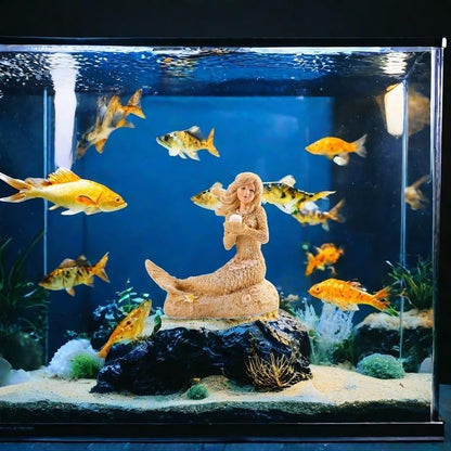 SwandTanpand mermaid ornament used as home desk decor