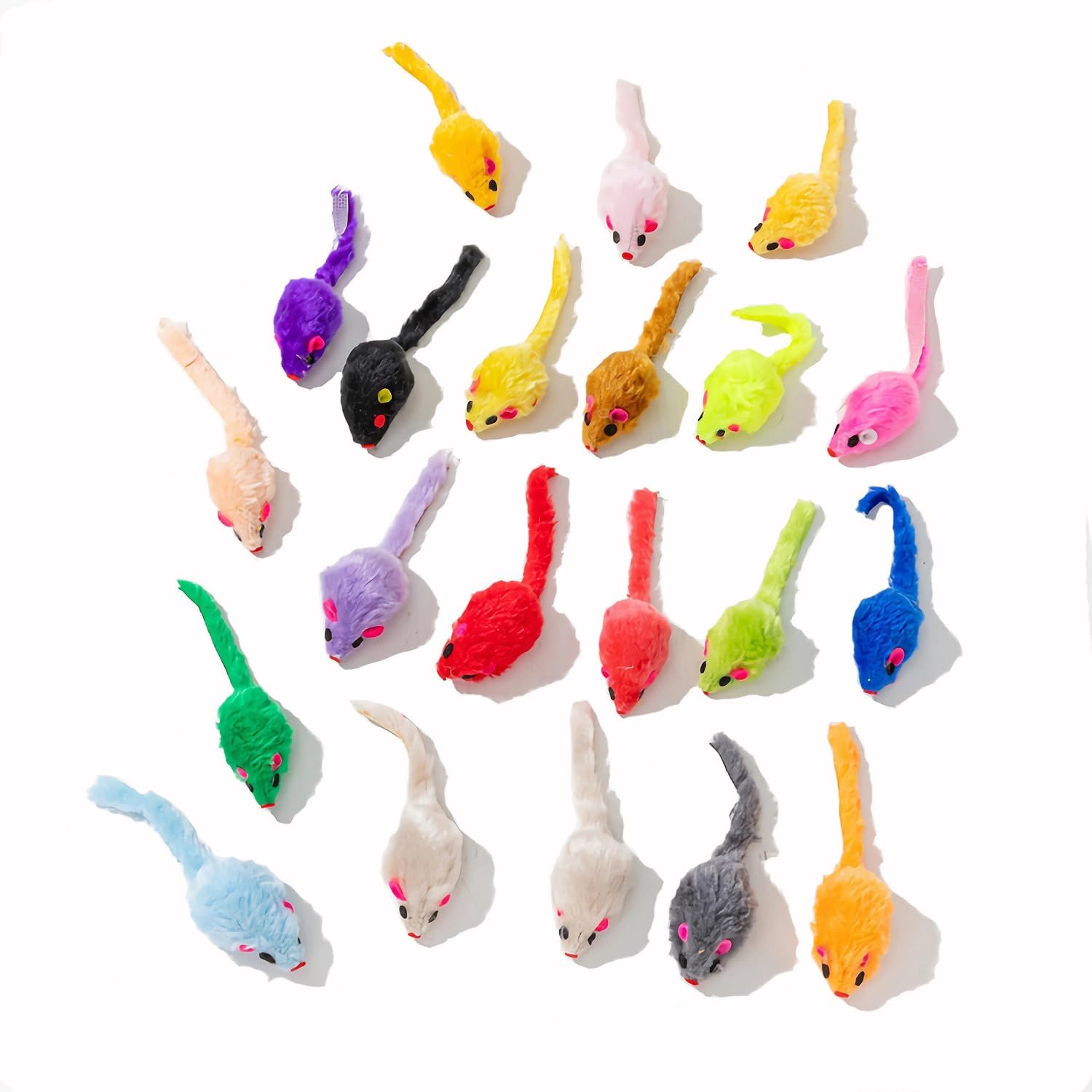 Maiguangta realistic small cat mouse toy dimensions and tail details.