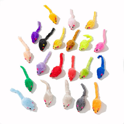Maiguangta realistic small cat mouse toy dimensions and tail details.