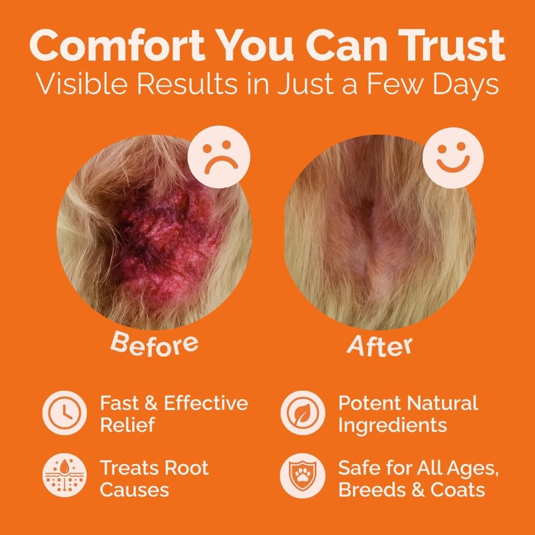 ClearFur non toxic hot spot treatment for small animals side view.