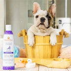 Aroma Paws dog grooming shampoo bottle detail