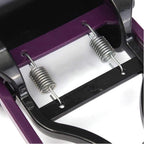Durable double spring loaded jaw claw rake for cleaning backyard grass and gravel.