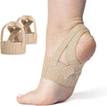 Tuli's X Brace Plus arch support compression sleeve front view for heel pain relief.