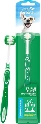 TropiClean Fresh Breath TripleFlex Toothbrush for Large Dogs | Use Toothpaste or Gel | 360-Degree Toothbrush | Complete Dental Care - Image 11