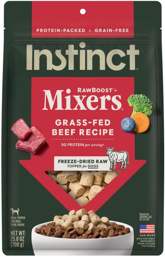 Instinct RawBoost Functional Mixers, Freeze Dried Dog Food Topper, Grain-Free, Real Chicken - Gut Health, 5.5 oz. Bag - Image 13