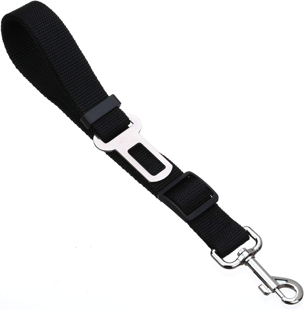 Adjustable nylon strap mechanism for pet seat belt