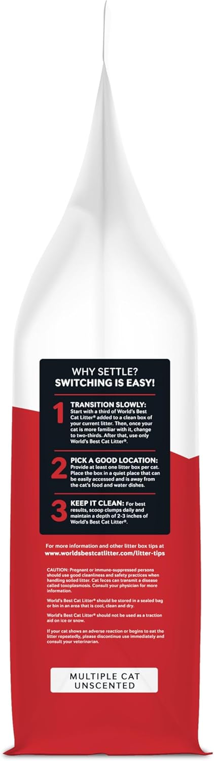 Flushable litter clump dissolving safely in water