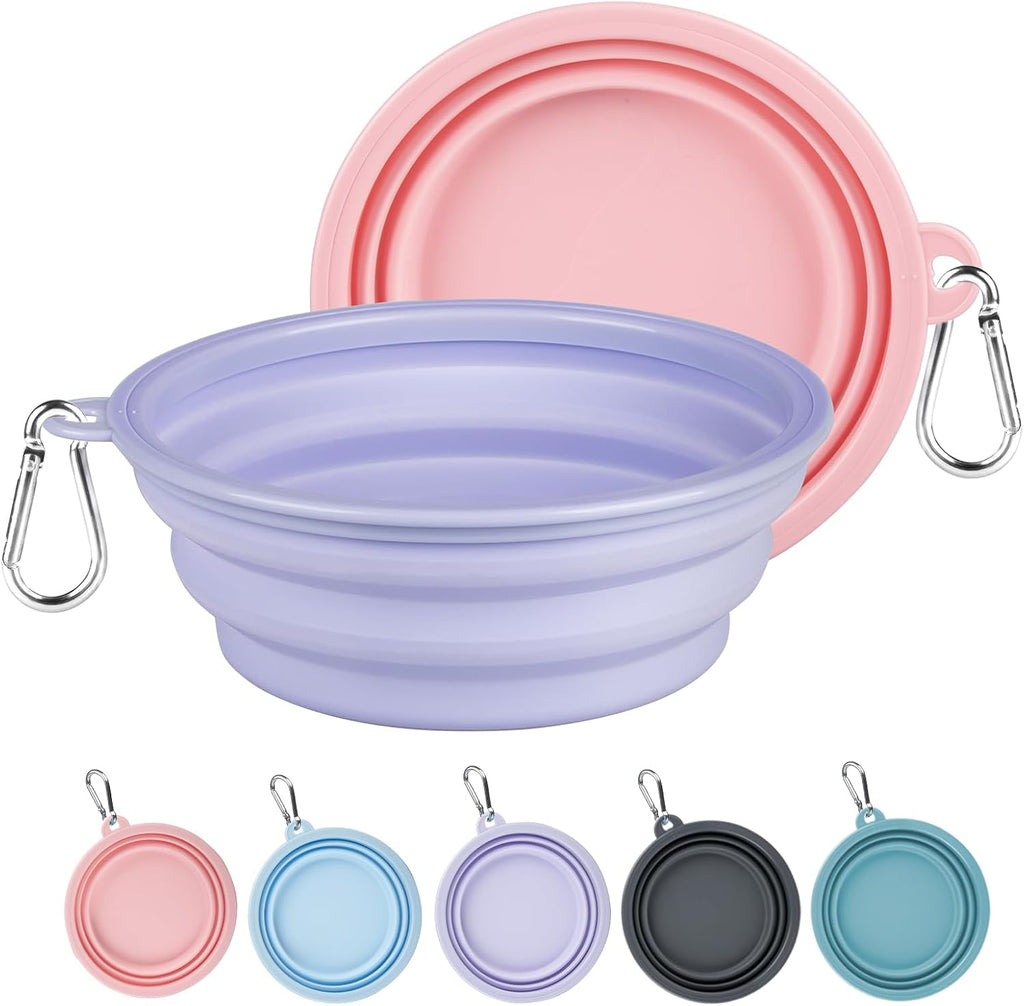 Kytely Collapsible Dog Bowls for Travel, 2Pack Dog Portable Water Bowl, Foldable Pet Food Bowl with Clasp, Pet Cat Feeding Cup Dish for Traveling, Walking, Hiking - Image 11