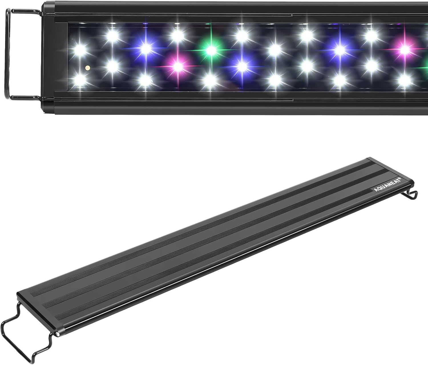Aquaneat LED aquarium light fixture front view