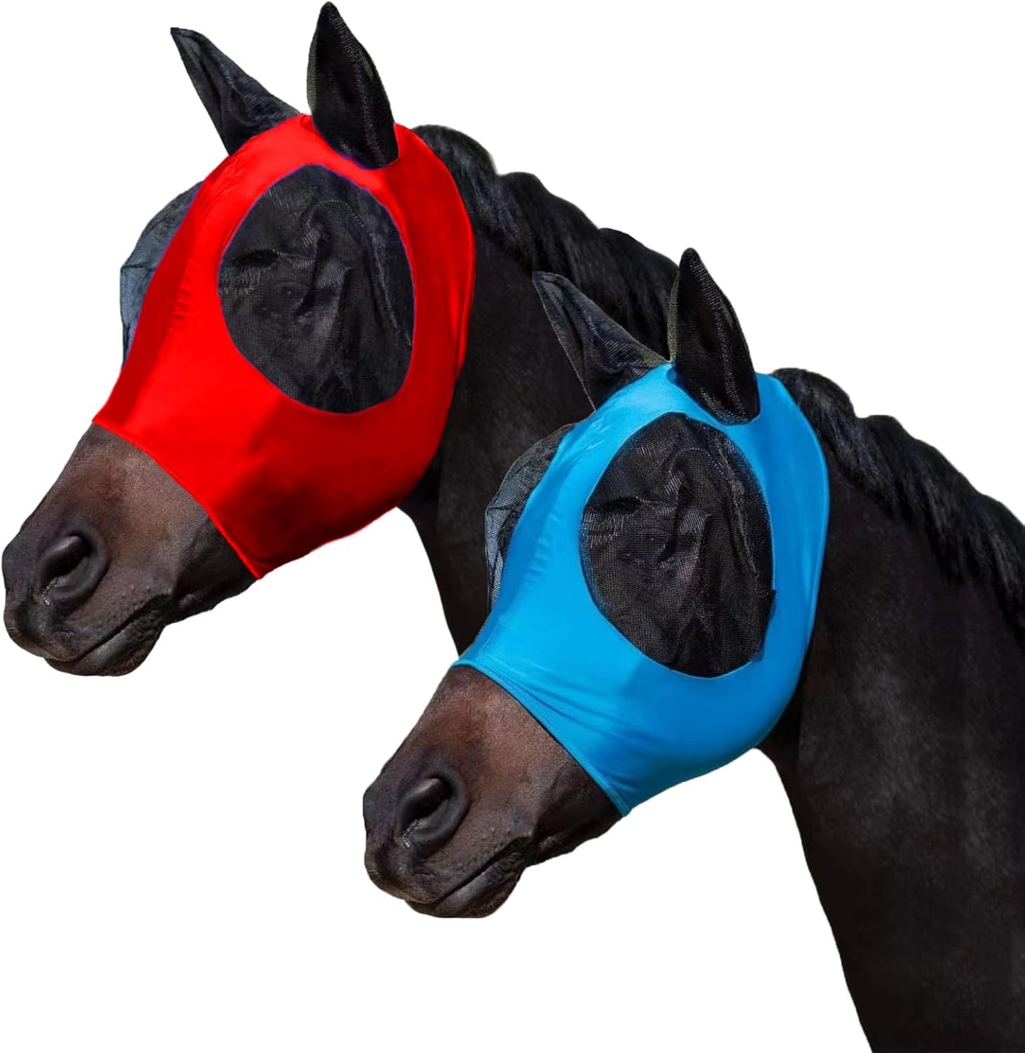 Foxlvda horse fly mask with ears front view