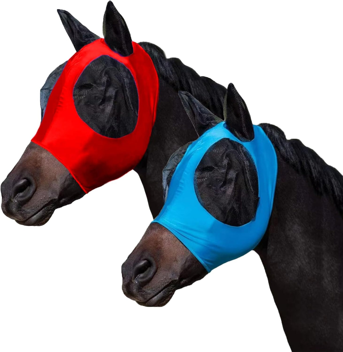 Foxlvda horse fly mask with ears front view