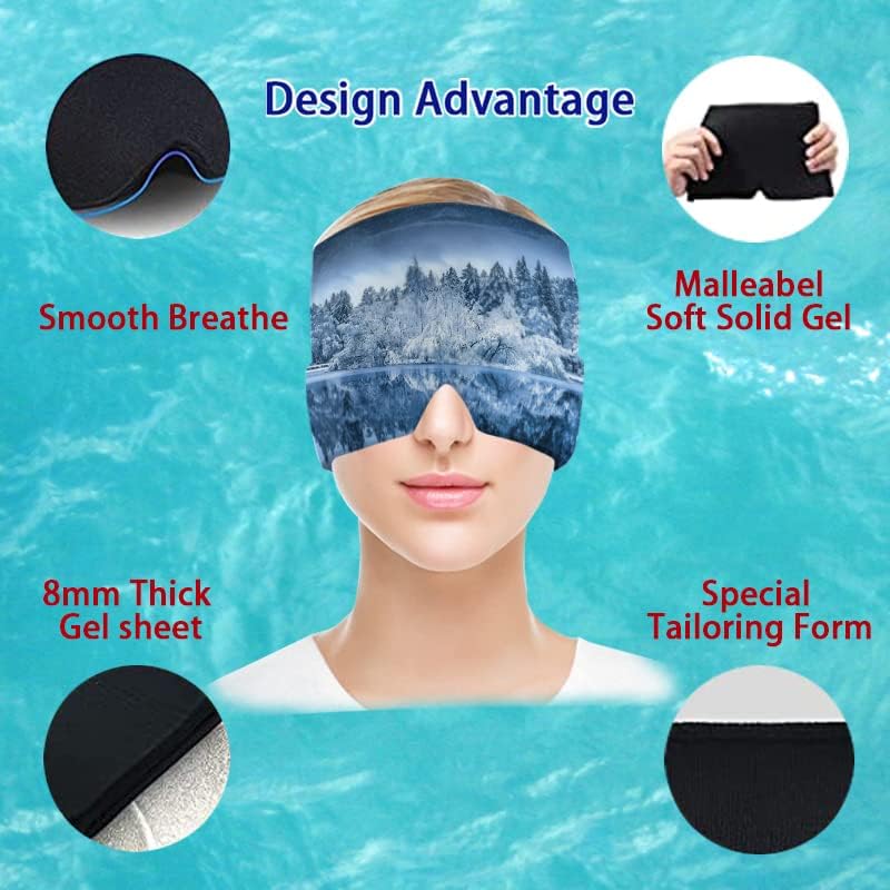 Close up of 3D Print Space Relief migraine hat fabric and design.