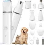 Veeconn 4 in 1 dog clippers grooming kit front view for professional pet hair trimming