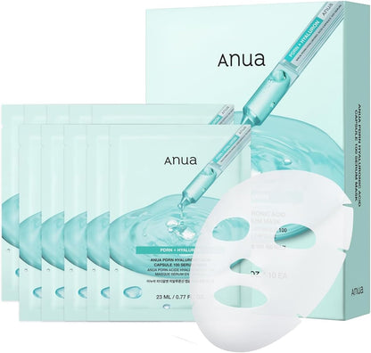Anua PDRN Hyaluronic Acid Capsule 100 Serum Mask front packaging box view