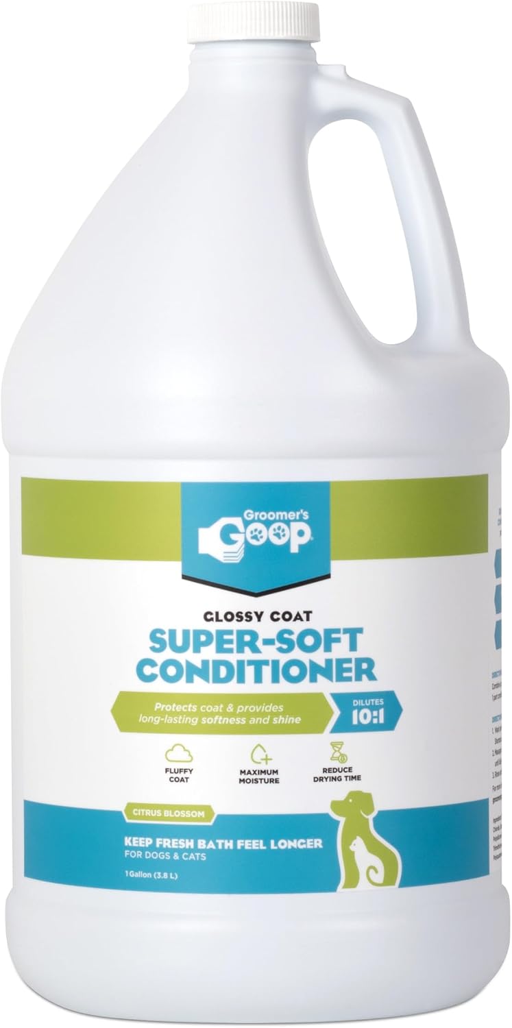 Premium Groomers Goop glossy coat sixteen ounce conditioner bottle product layout
