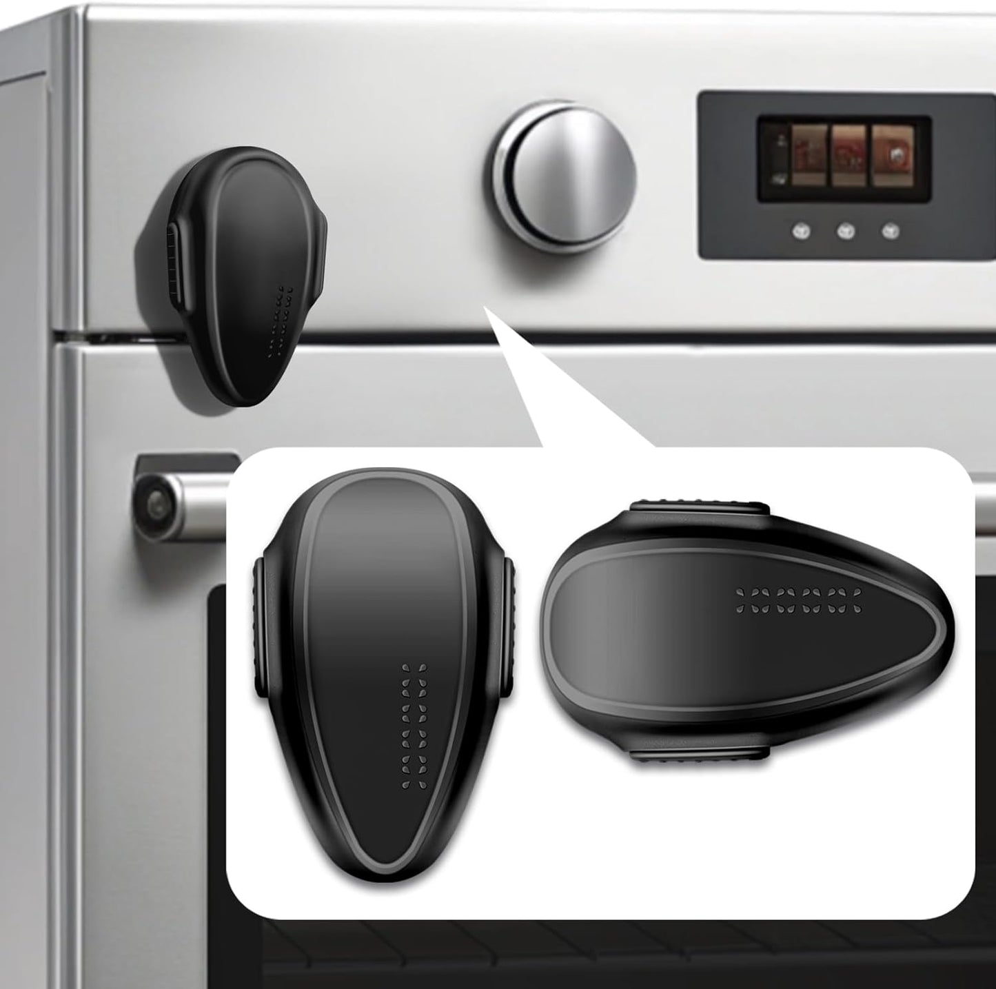 YTDSUP oven lock child safety black front view
