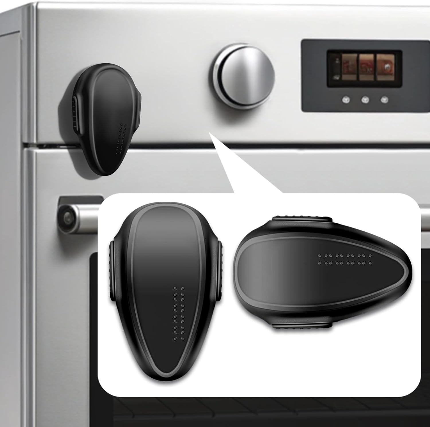 YTDSUP oven lock child safety black front view