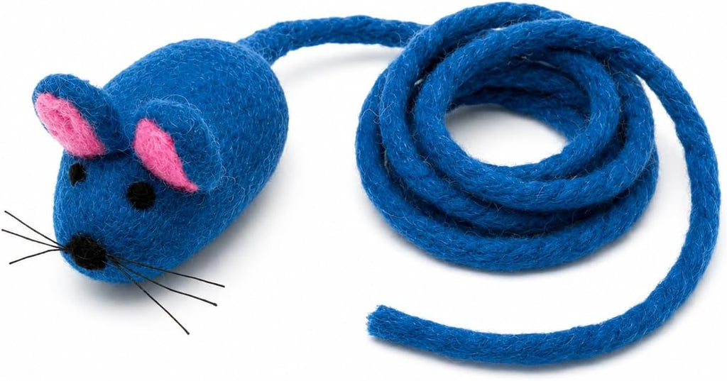 Interactive pet play toy with ultra long tail for cat training and bonding