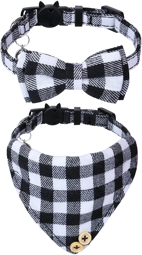 Faleela Breakaway Cat Collar with Bells - 2 Pack Cat Collar with Bells, Cat Collars with Bandana, Accessories for Pet Collars, Adjustable for Cats and Small Dogs - Image 14