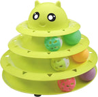 UPSKY Cat Toy Roller 3-Level Turntable Cat Toys Balls with Six Colorful Balls Interactive Kitten Fun Mental Physical Exercise Puzzle Kitten Toys - Image 10
