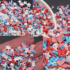 PrettyG red white and blue clay sprinkles