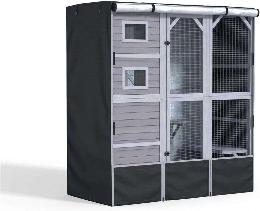 Ddeman durable oxford cloth catio shelter wrap close up material texture