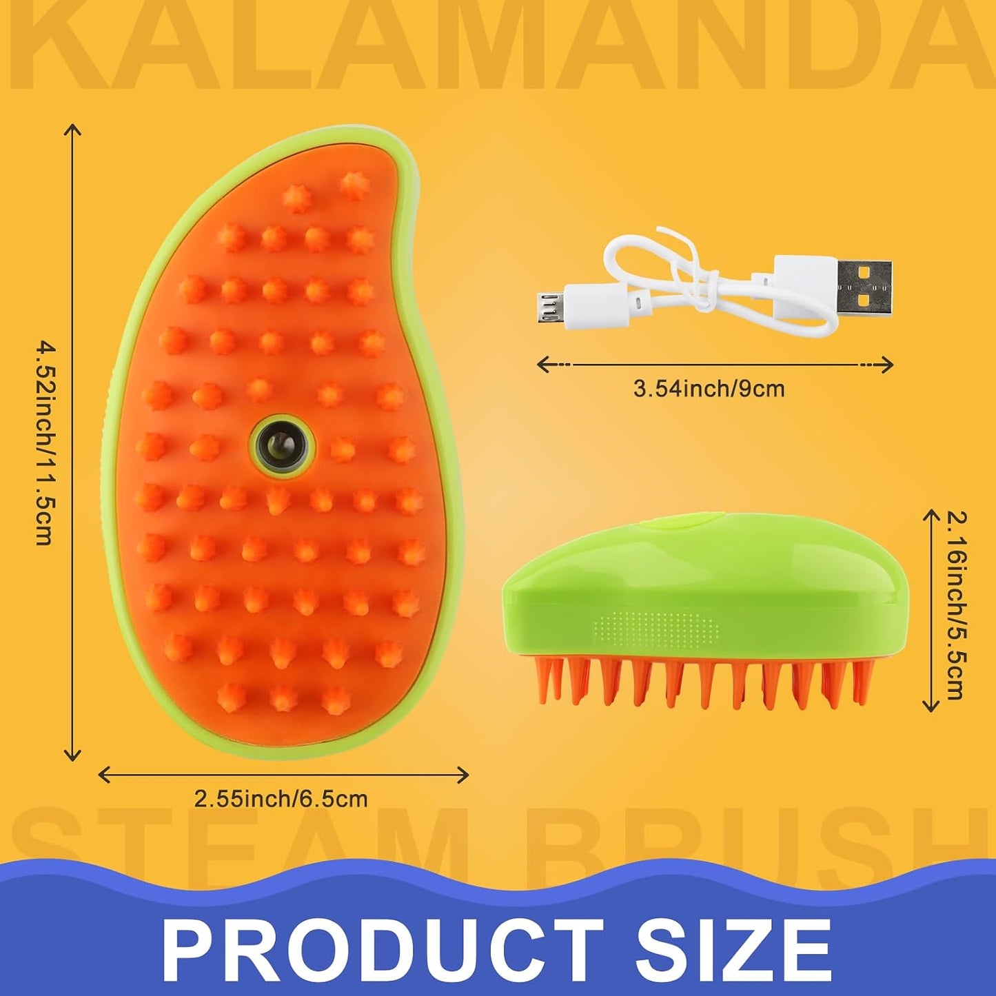 Kalamanda pet grooming tool releasing fine spray mist for static reduction