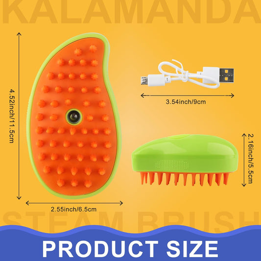 Kalamanda pet grooming tool releasing fine spray mist for static reduction