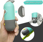 Premium dog leash bag dispenser capsule open view showing fifteen count scented bags roll.