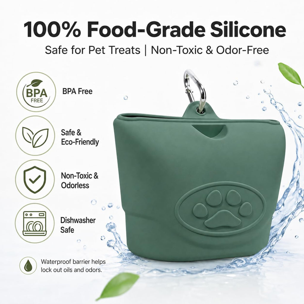 Zbborq silicone training bag showing magnetic closure