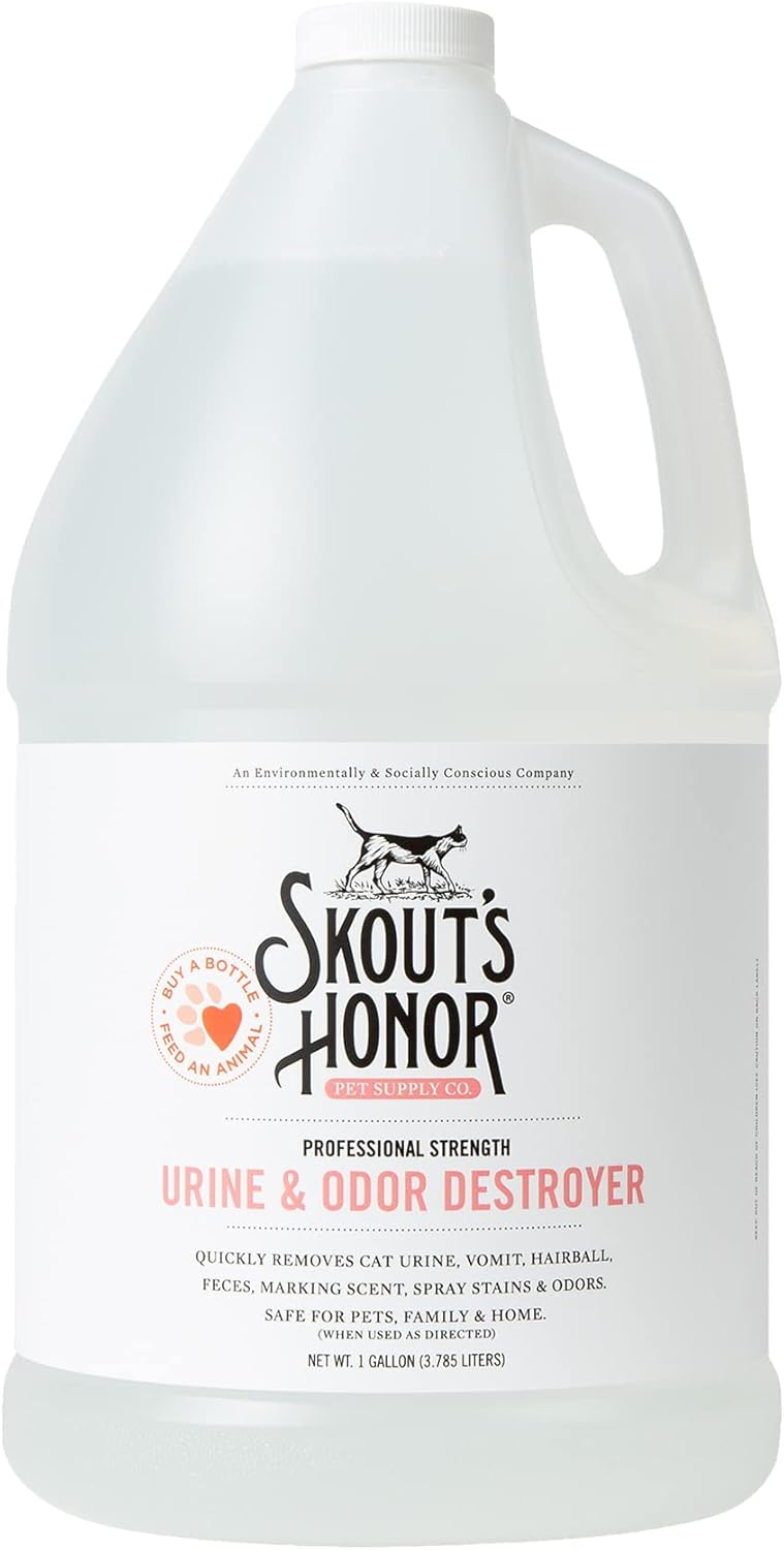 Skout's Honor Cat Urine & Odor Destroyer - Professional Strength, Plant-Powered, Cruelty-Free Urine Eliminator for Carpets and Indoor Living Spaces, 35 oz. - Image 10