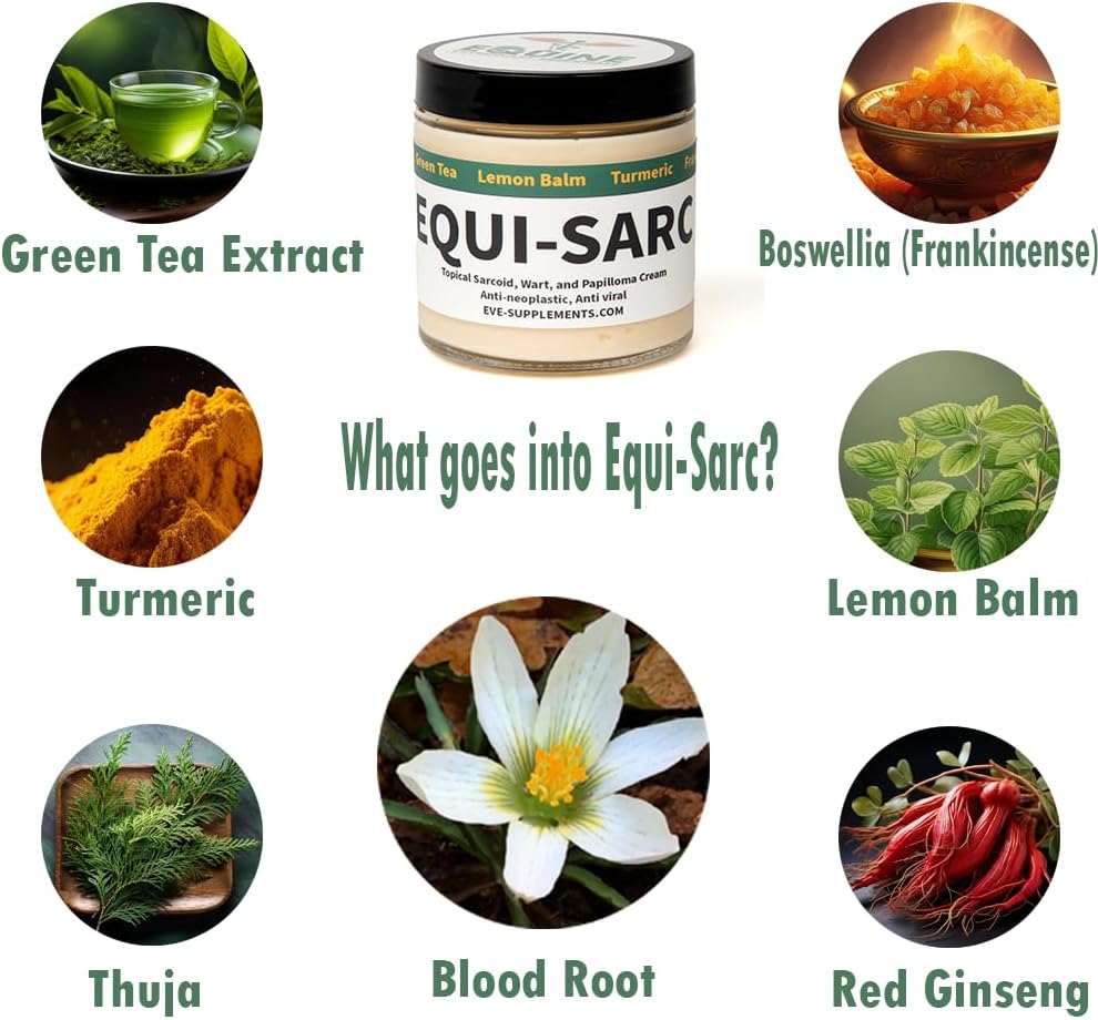 Authentic Equi-SARC horse sarcoid treatment 4 ounce jar