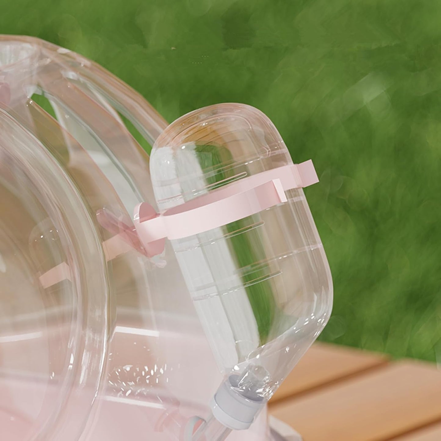 Small Animal Carrier Cage with Water Bottle, Portable Hamster Travel Carrier Carry Case for Small Pets, Gerbils, Mice, Dwarf Hamster (Pink) - Image 4