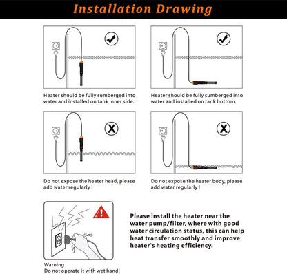 Detailed view of the quartz glass heating rod and double seal